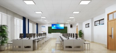 现代教室3D模型下载